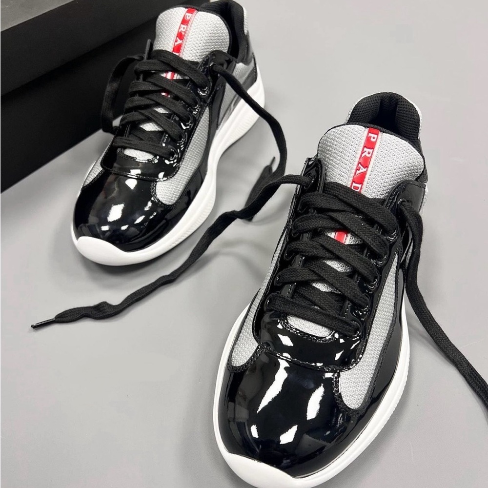 Prada Men's Americas Cup Trainer Sneakers